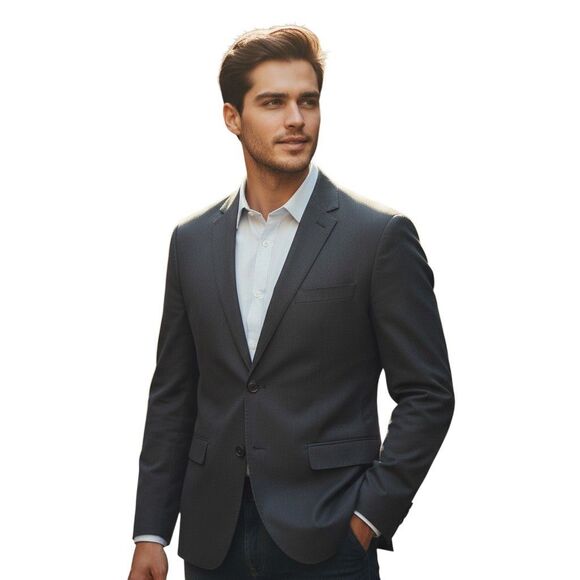 Theory Mens 44R Black Wool Tuxedo Jacket Formal Blazer Wellar PC Hamburg
